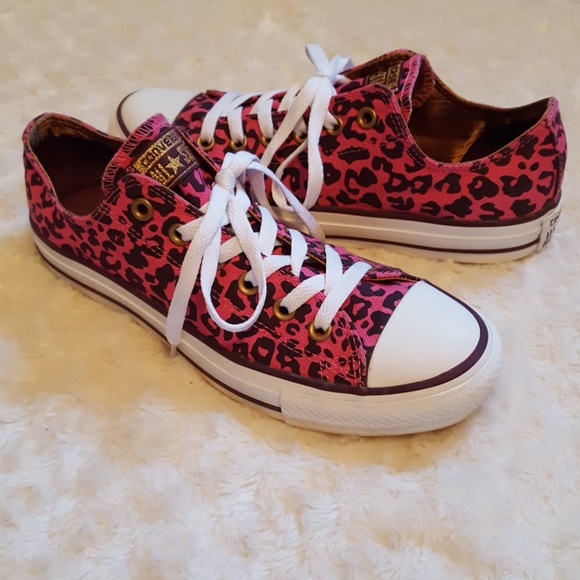 cheetah low top converse